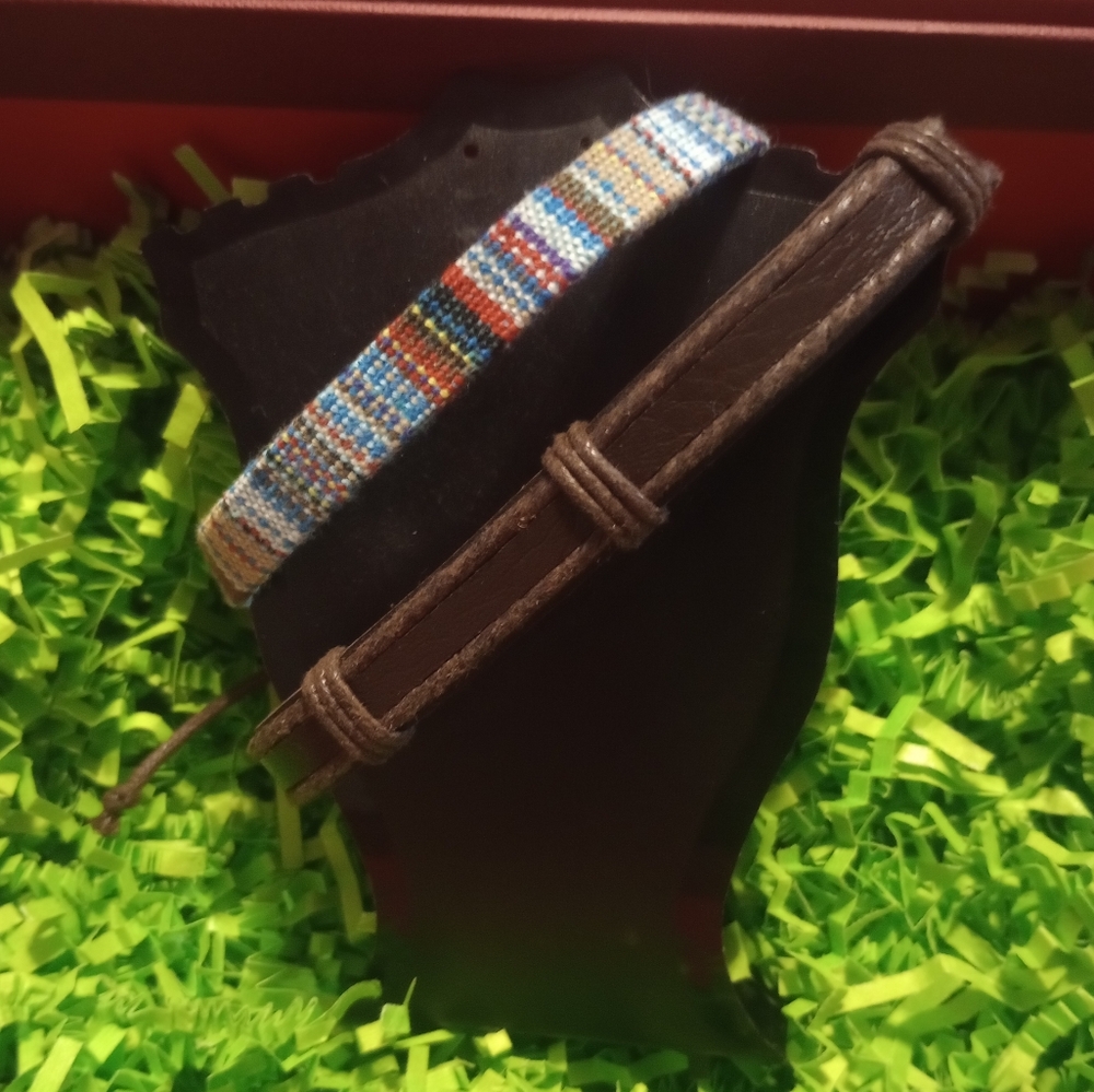 2 unisex adjustable wristbands/bracelet